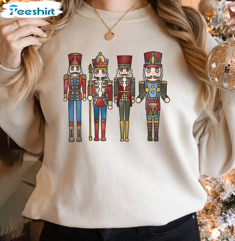 Nutcracker Christmas Shirt – Vintage Xmas Sweatshirt Short Sleeve