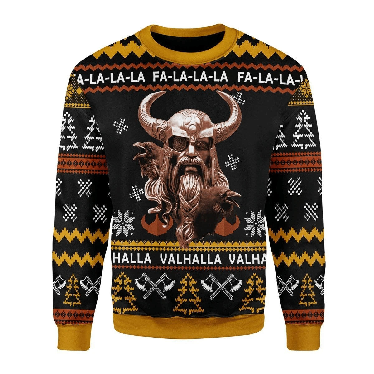 Odin Valhalla Ugly Christmas Sweater | For Men & Women | Adult | US3480- Best Christmas Gifts 2023