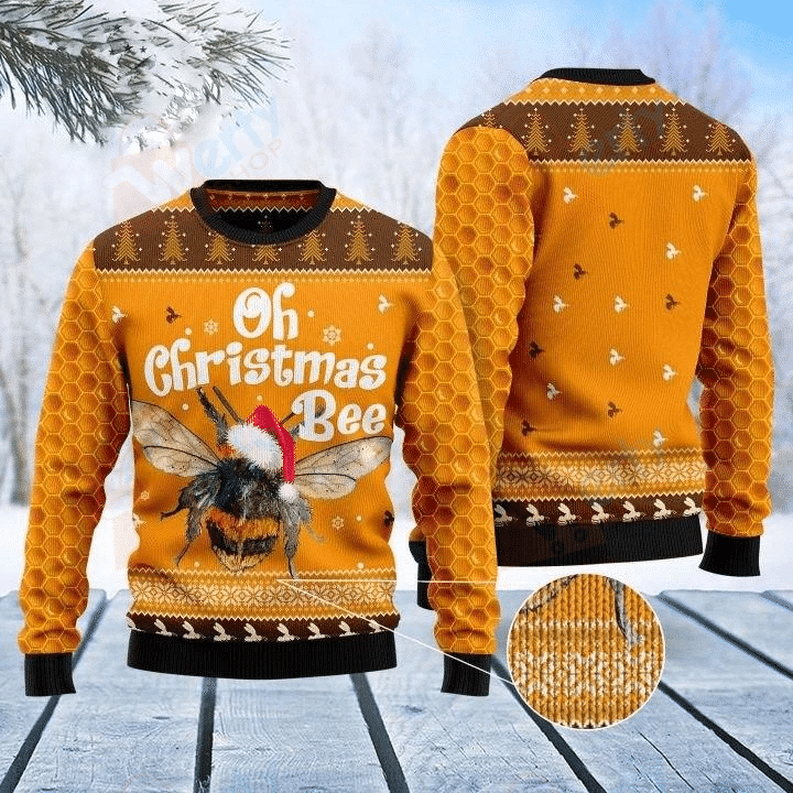 Oh Christmas Bee Ugly Christmas Sweater | For Men & Women | Adult | US3774- Best Christmas Gifts 2023