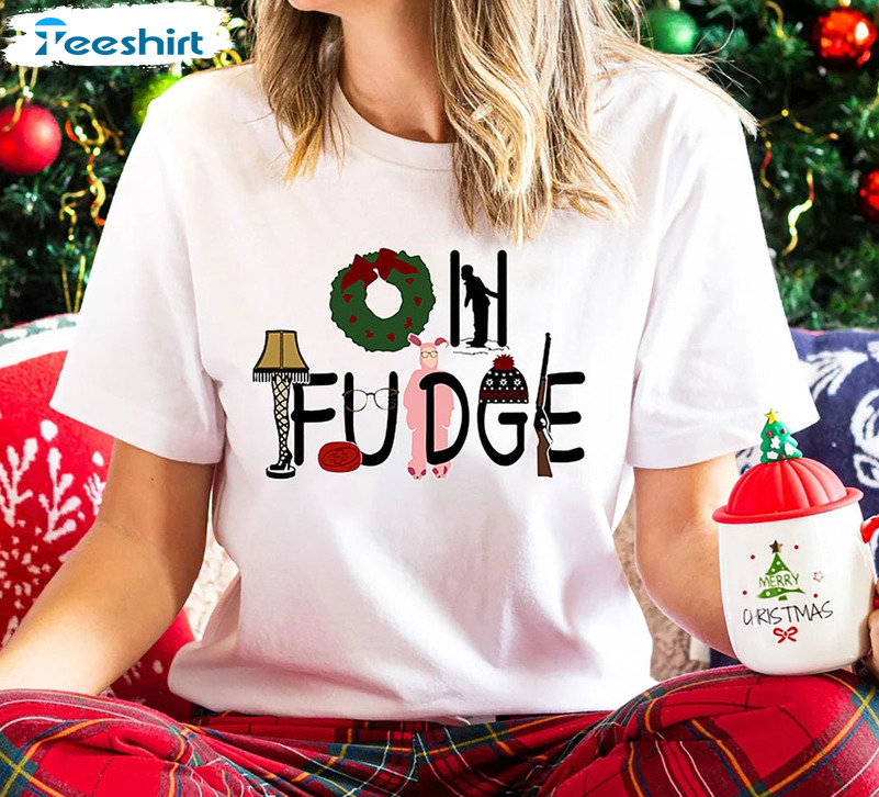 Oh Fudge Christmas Trendy Shirt, Vintage Short Sleeve Sweatshirt