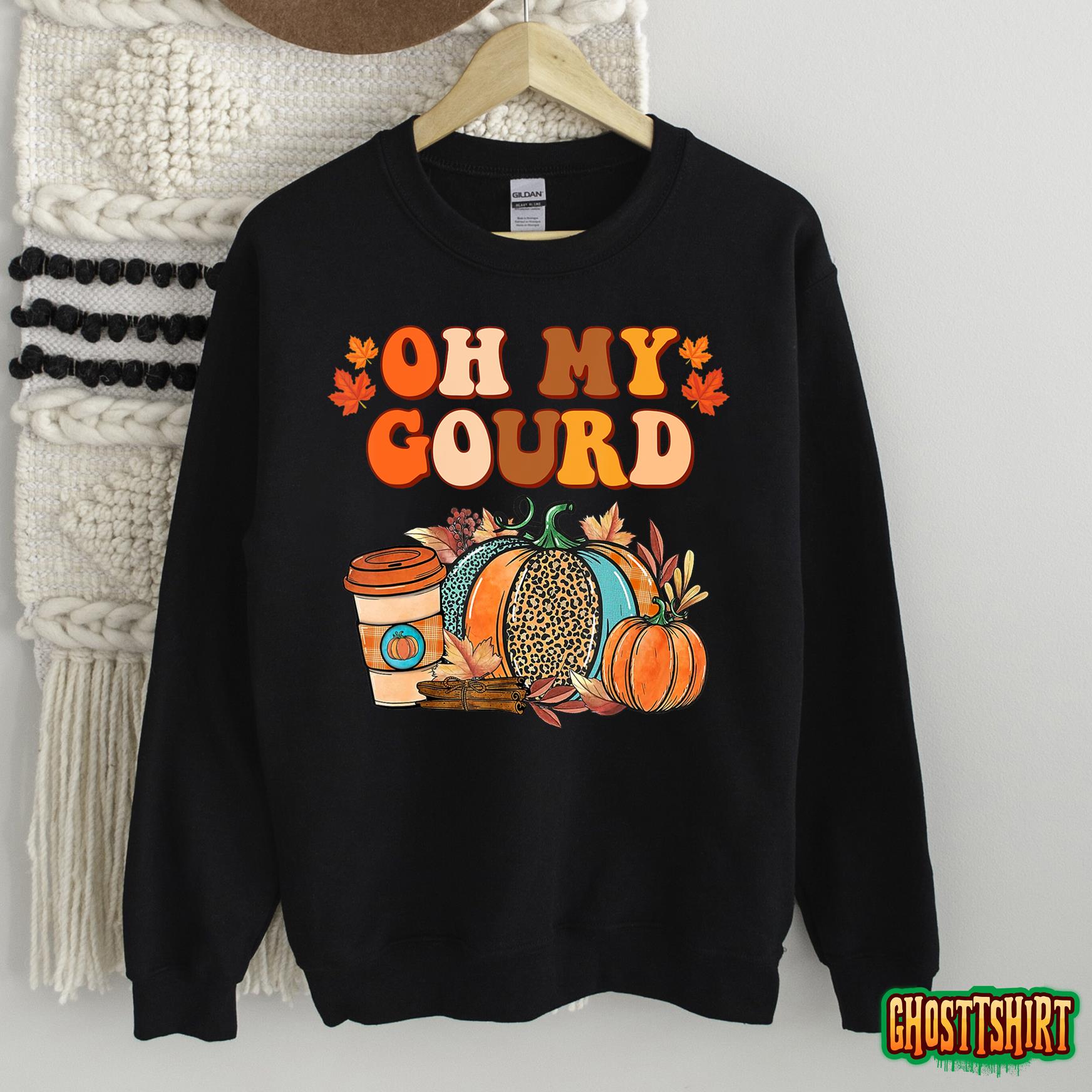 Oh My Gourd Pumpkins Funny Fall Autumn Thanksgiving Day Sweatshirt