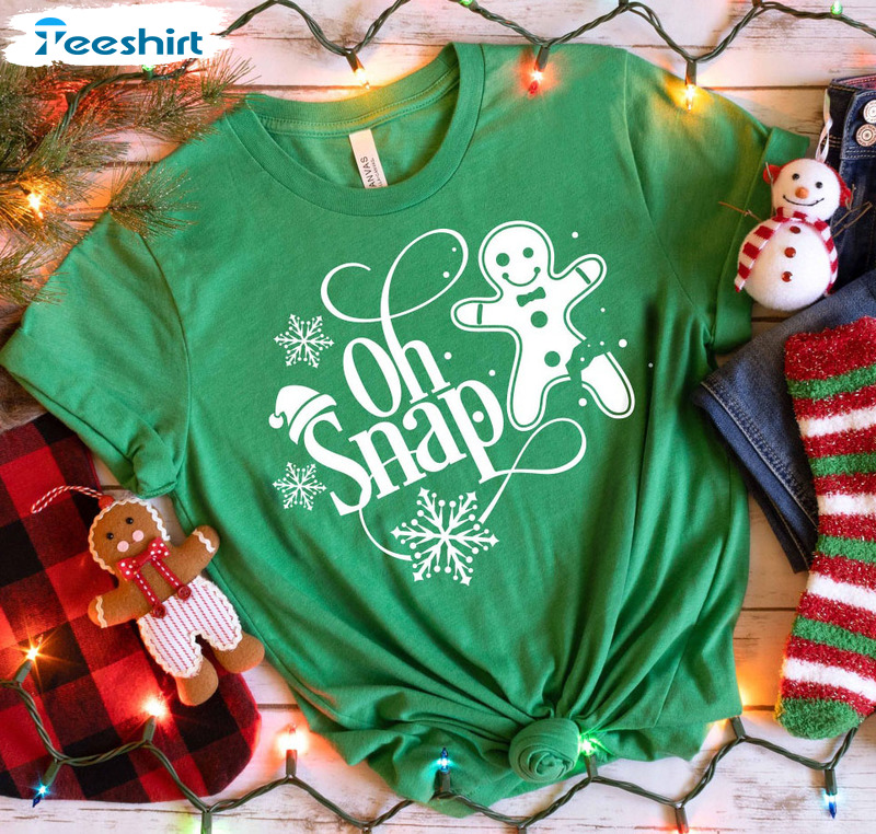 Oh Snap Christmas Shirt, Christmas Snowflake Unisex T-shirt Long Sleeve