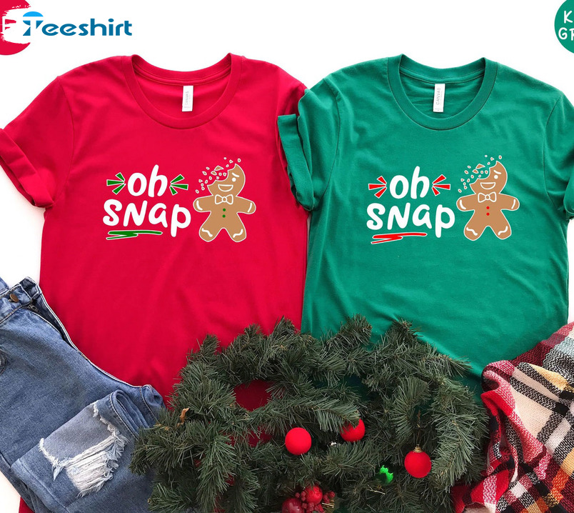 Oh Snap Christmas Shirt, Eaten Gingerbread Tee Tops Unisex T-shirt