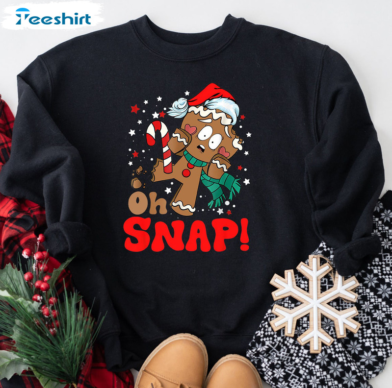 Oh Snap Christmas Shirt, Funny Xmas Long Sleeve Unisex Hoodie