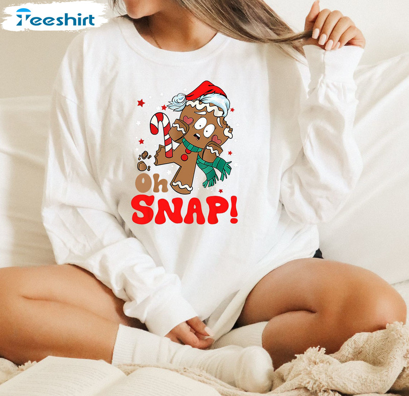 Oh Snap Christmas Shirt, Funny Xmas Long Sleeve Unisex Hoodie