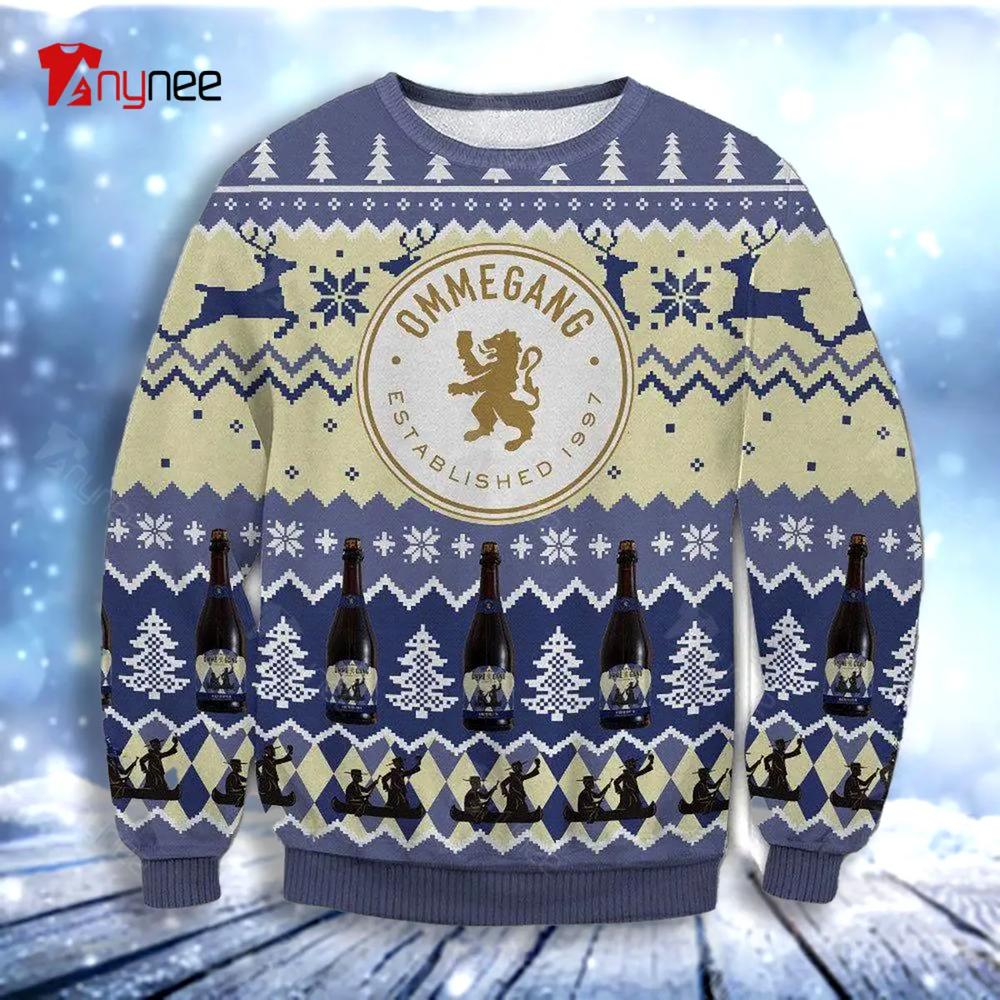 Ommegang Established 1997 Ugly Christmas Sweater- Best Christmas Gifts 2023