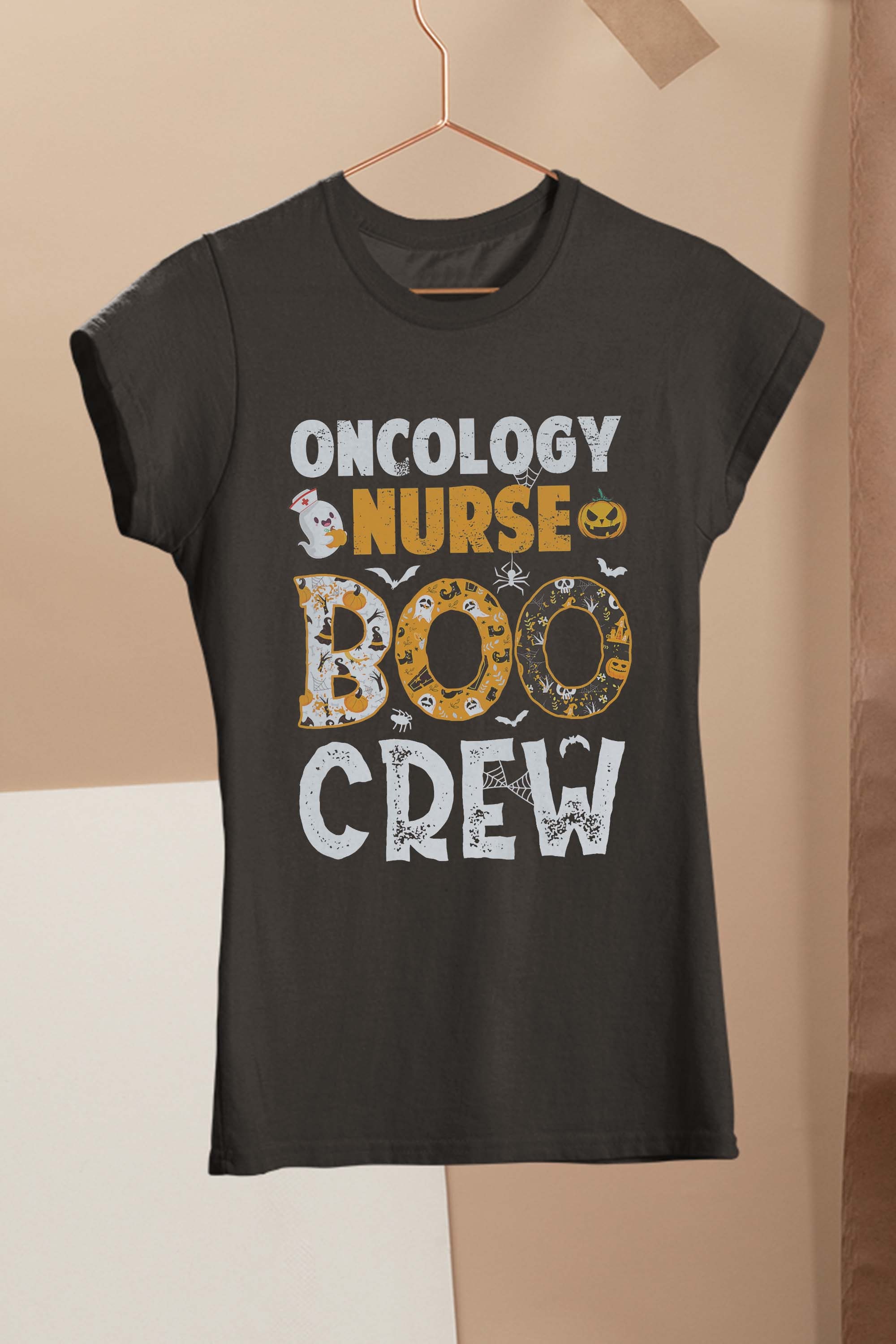 Oncology Nurse Boo Crew Shirt Cute Nurse Halloween Costume T-Shirt