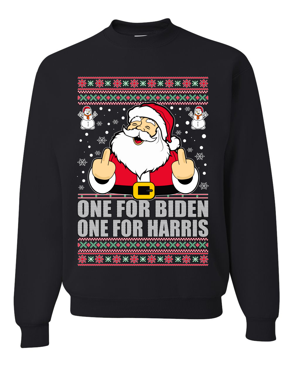 One For Biden One For Harris Santa Merry Ugly Christmas Sweater- Best Christmas Gifts 2023