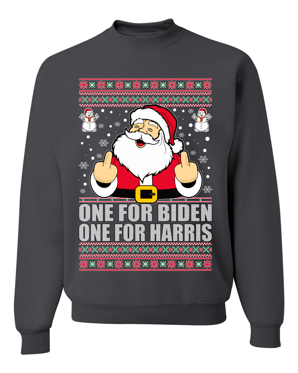 One For Biden One For Harris Santa Merry Ugly Christmas Sweater- Best Christmas Gifts 2023