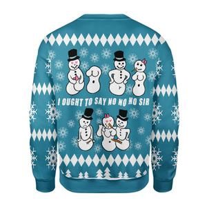 Ought To Say No No No Sir Ugly Christmas Sweater | For Men & Women | Adult | US3547- Best Christmas Gifts 2023