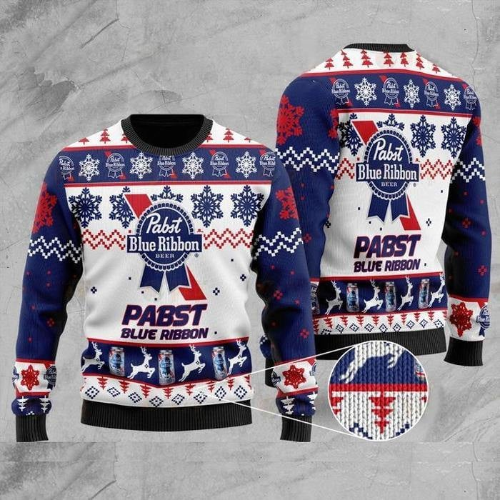 Pabst Blue Ribbon Christmas Sweater – Best Christmas Gifts 2023