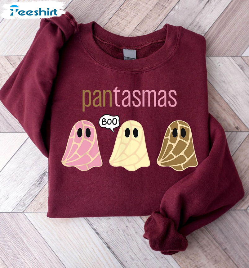 Pantasmas Ghost Halloween Shirt, Comfort Pan Dulce Sweater Crewneck