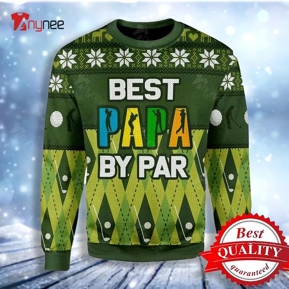 Papa By Par Ugly Christmas Sweater- Best Christmas Gifts 2023