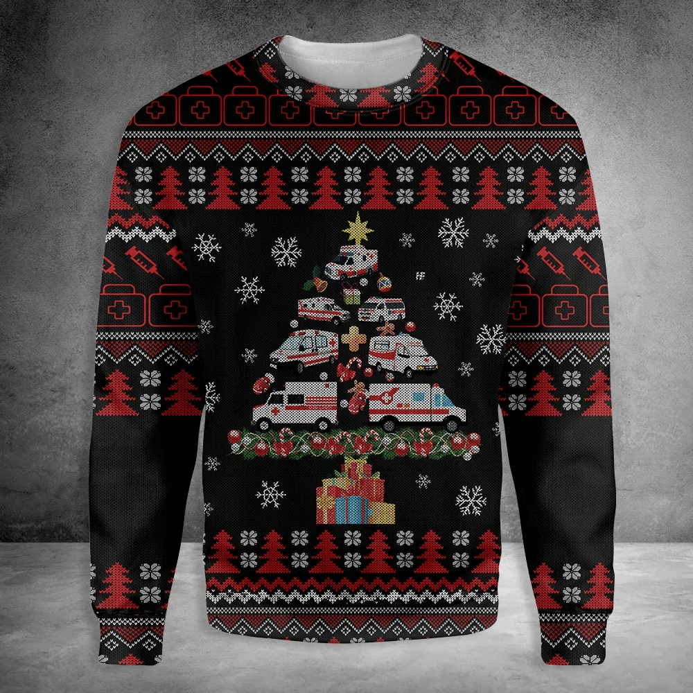 Paramedic Ambulance Ugly Christmas Sweater | For Men & Women | Adult | US3161- Best Christmas Gifts 2023