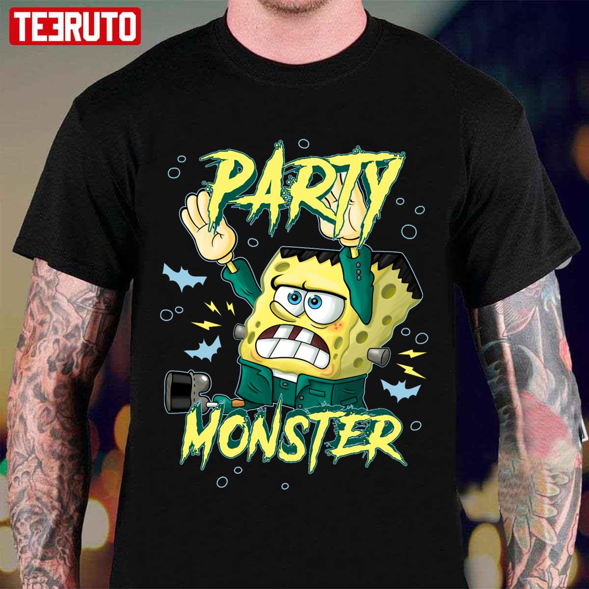 Party Monster Frankensponge Halloween Spongebob Unisex T-Shirt