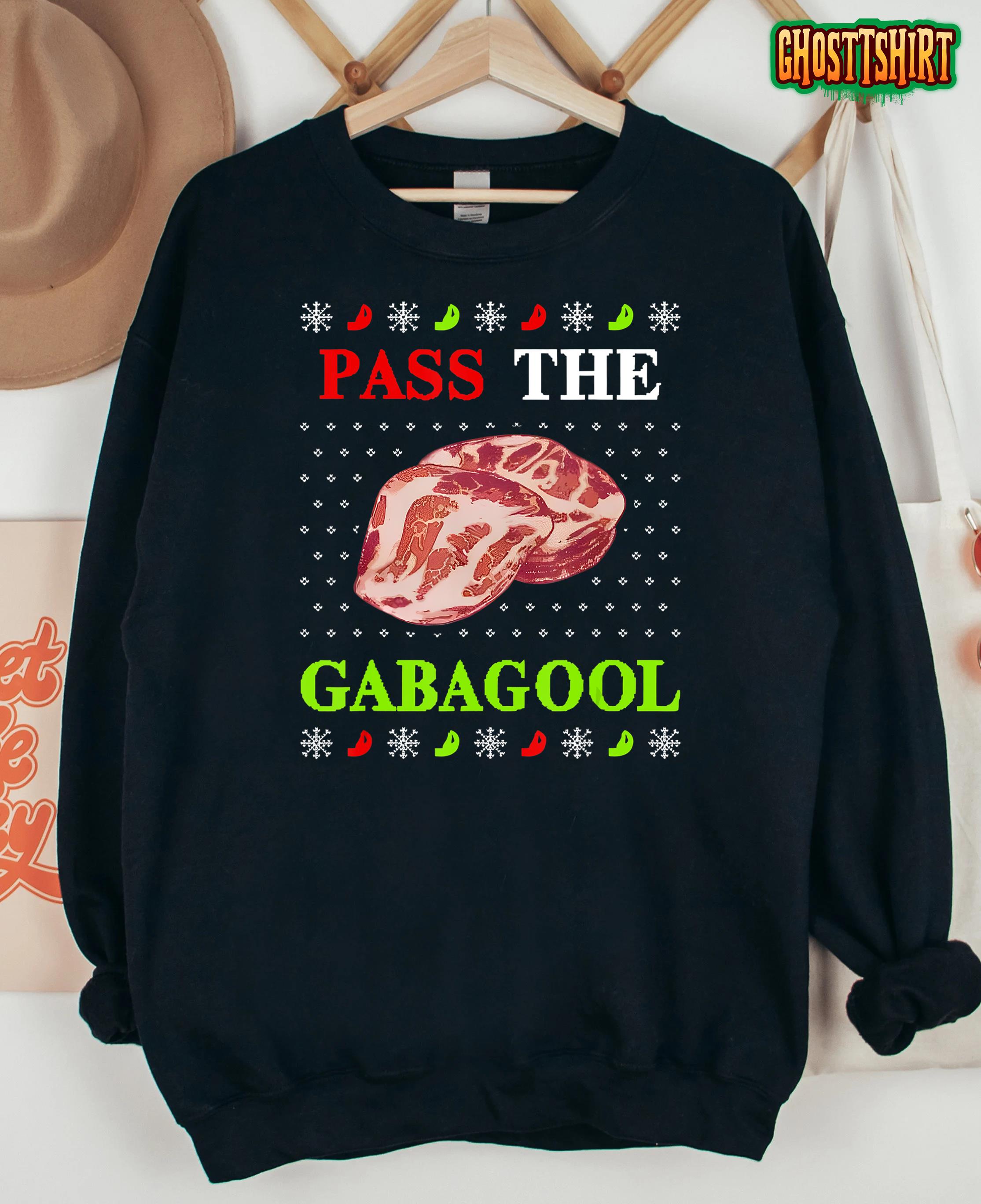 Pass the Gabagool Tacky Ugly Christmas T-Shirt