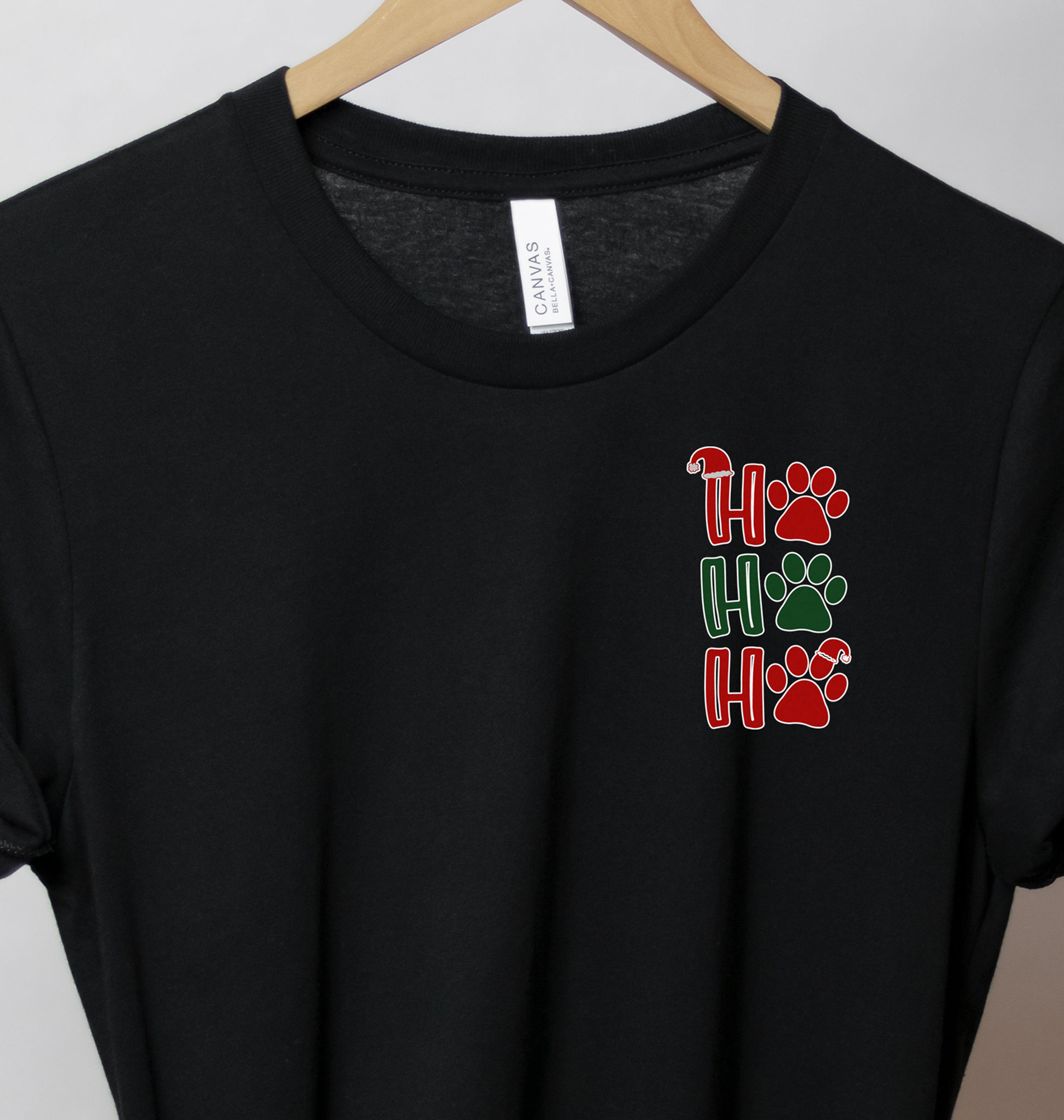 Paws & Ho Ho Ho Christmas Shirt Paws & Ho Ho Ho Christmas Shirt