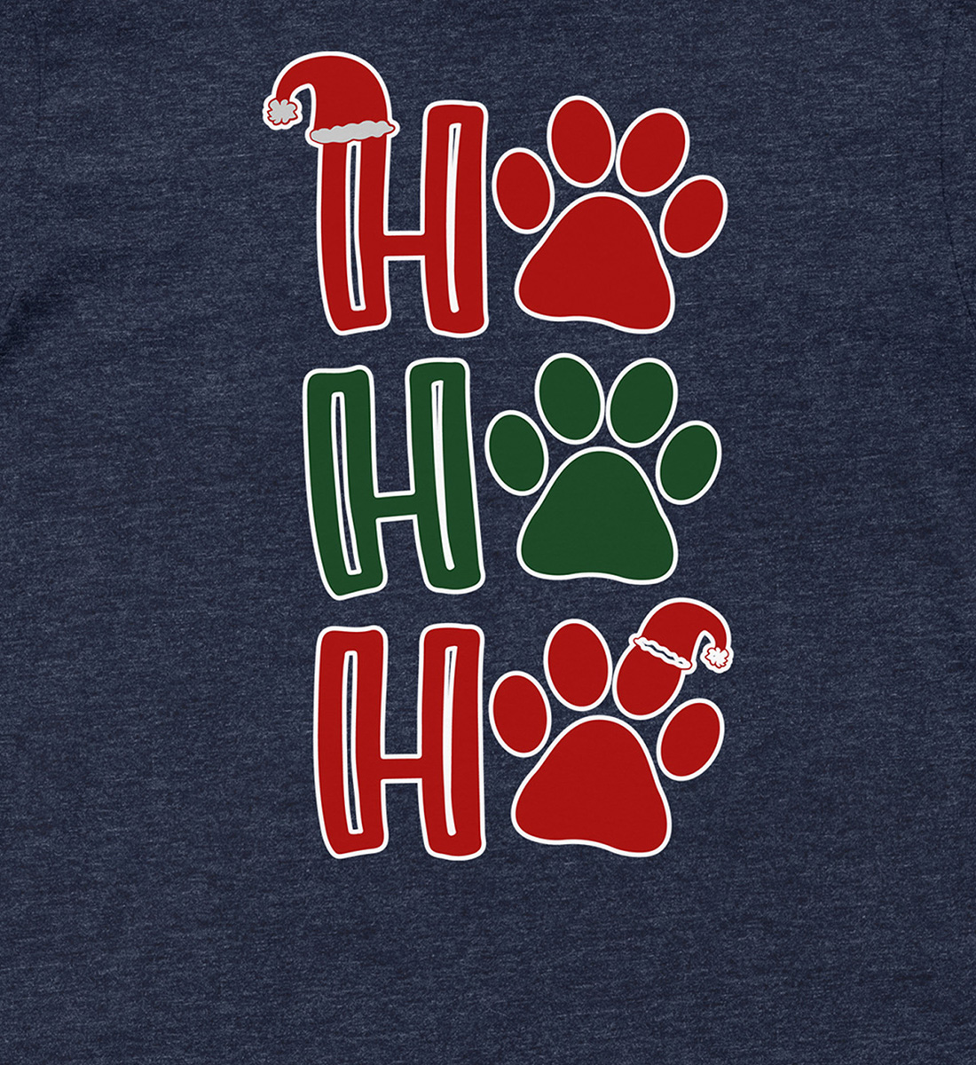 Paws & Ho Ho Ho Christmas Shirt