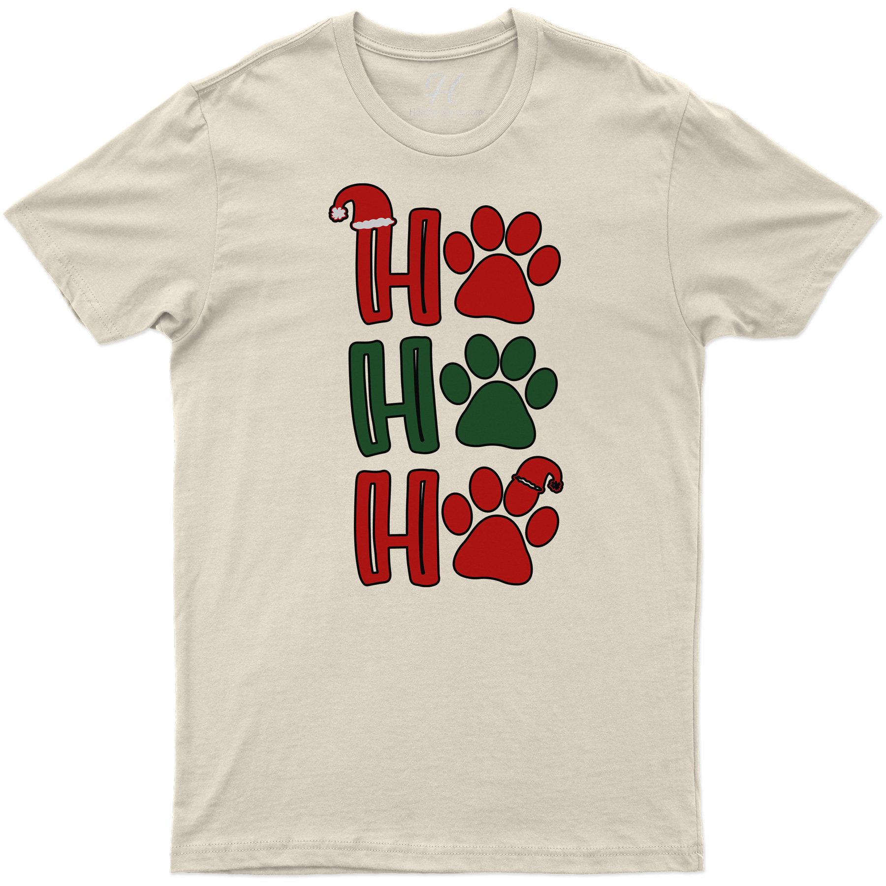 Paws & Ho Ho Ho Christmas Shirt Paws & Ho Ho Ho Christmas Shirt