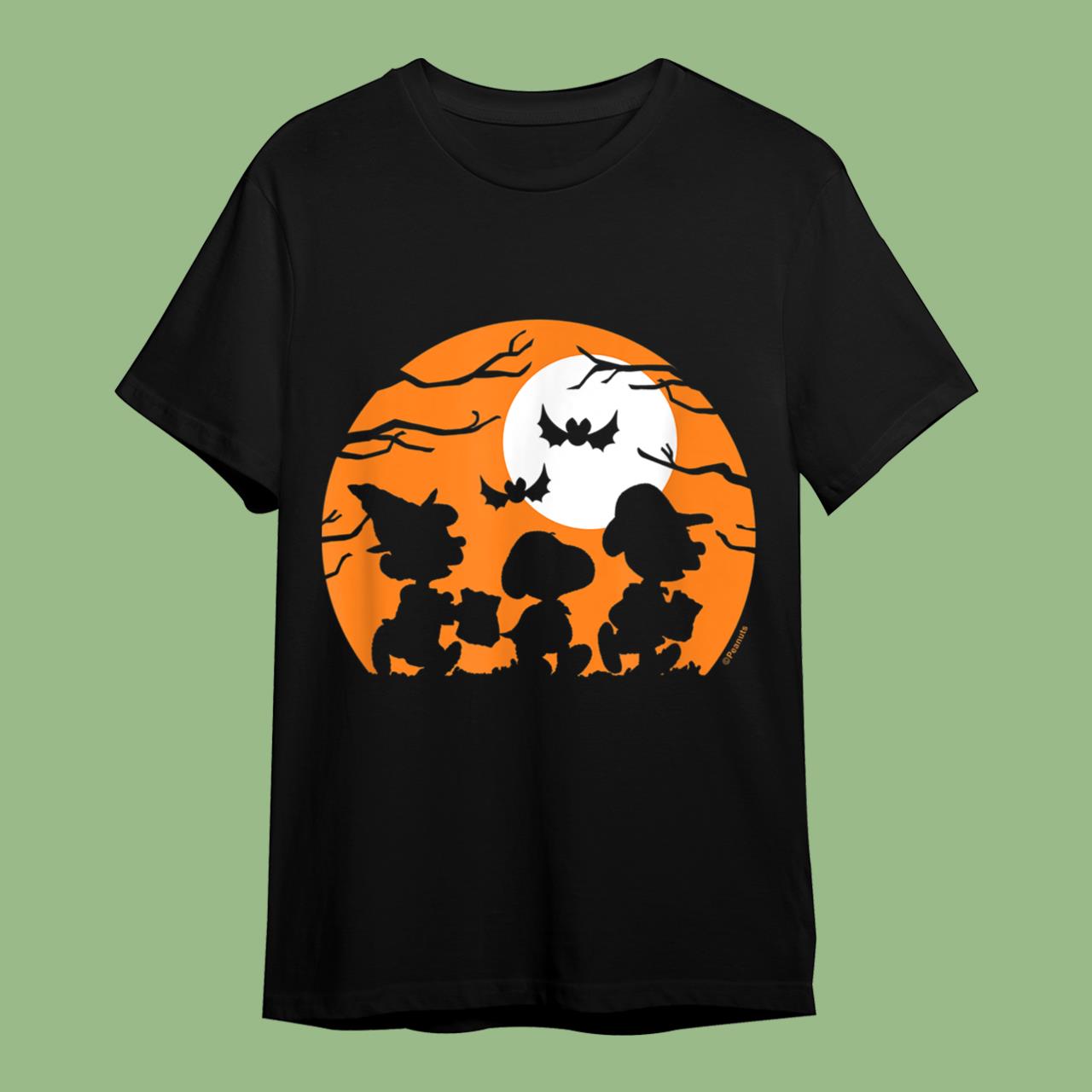 Peanuts – Halloween – Trick Or Treat Silhouettes T-Shirt