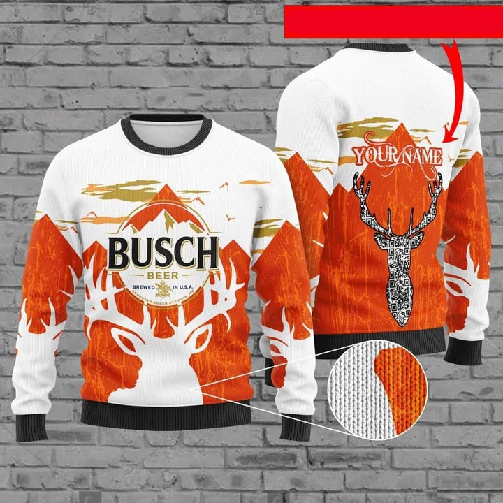 Personalized Busch Beer Christmas Sweater- Best Christmas Gifts 2023