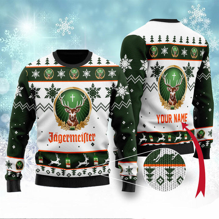 Personalized Jagermeister Christmas Sweater- Best Christmas Gifts 2023