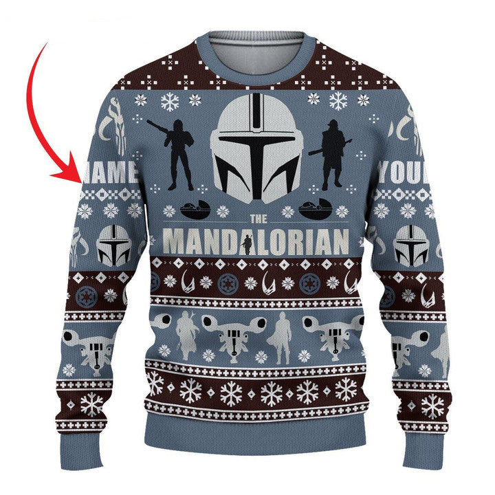 Personalized Mandalorian Christmas Sweater- Best Christmas Gifts 2023