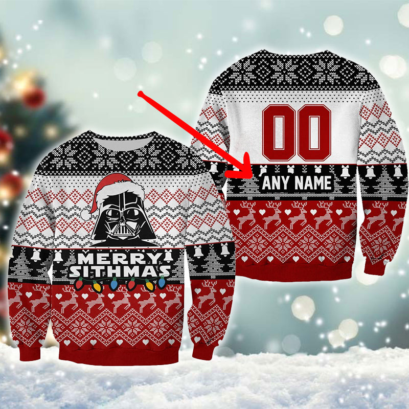 Personalized Merry Sithmas Ugly Sweater- Best Christmas Gifts 2023