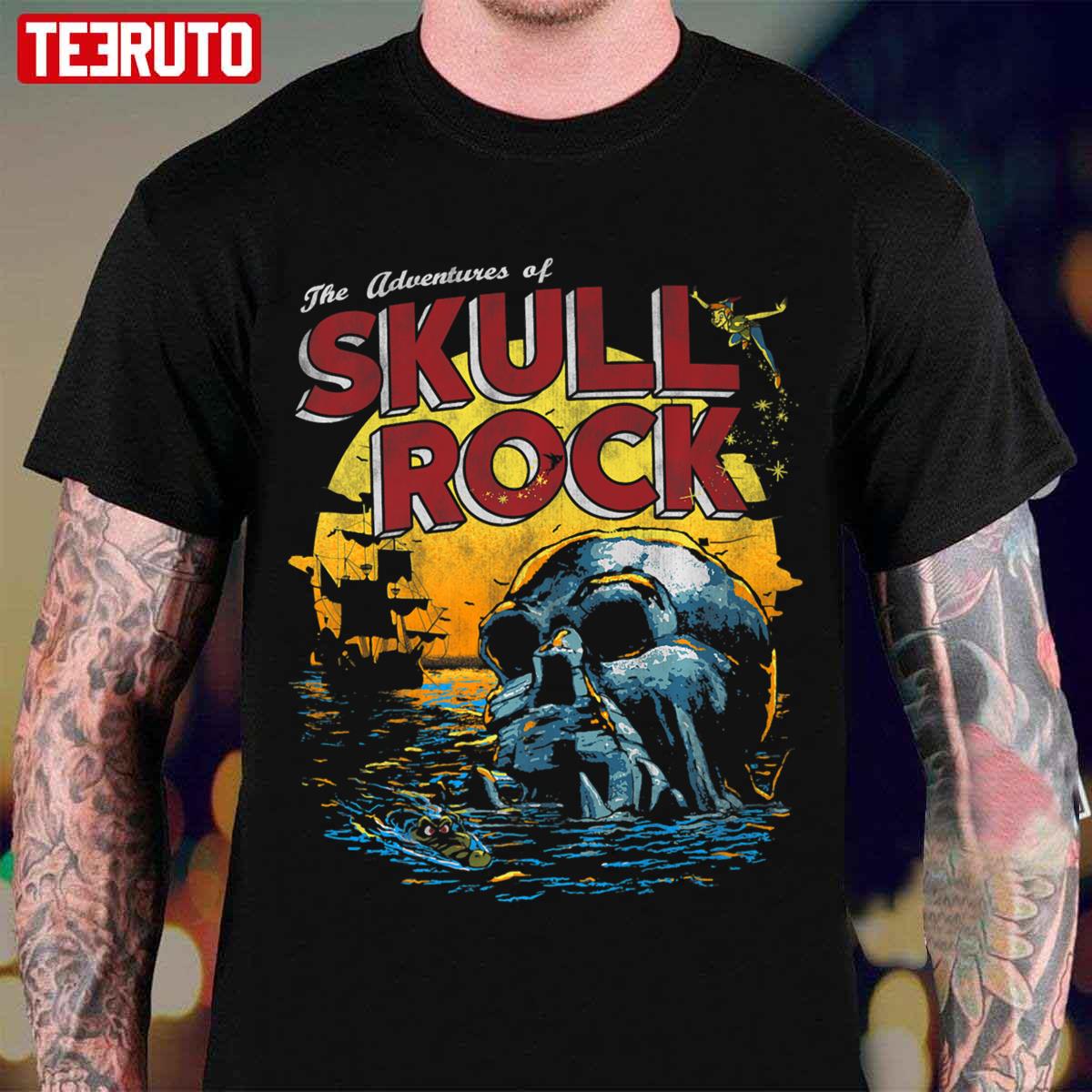 Peter Pan Skull Rock Sunset Premium Halloween Unisex T-Shirt