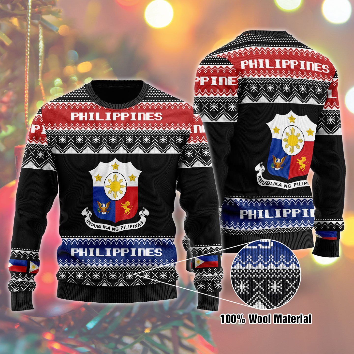 Philippines Ugly Christmas Sweater | For Men & Women | Adult | US1652- Best Christmas Gifts 2023