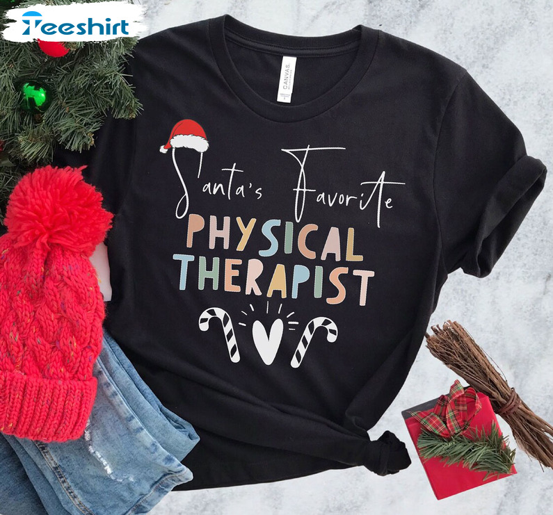 Physical Therapy Christmas Shirt, Vintage Xmas Long Sleeve Unisex T-shirt