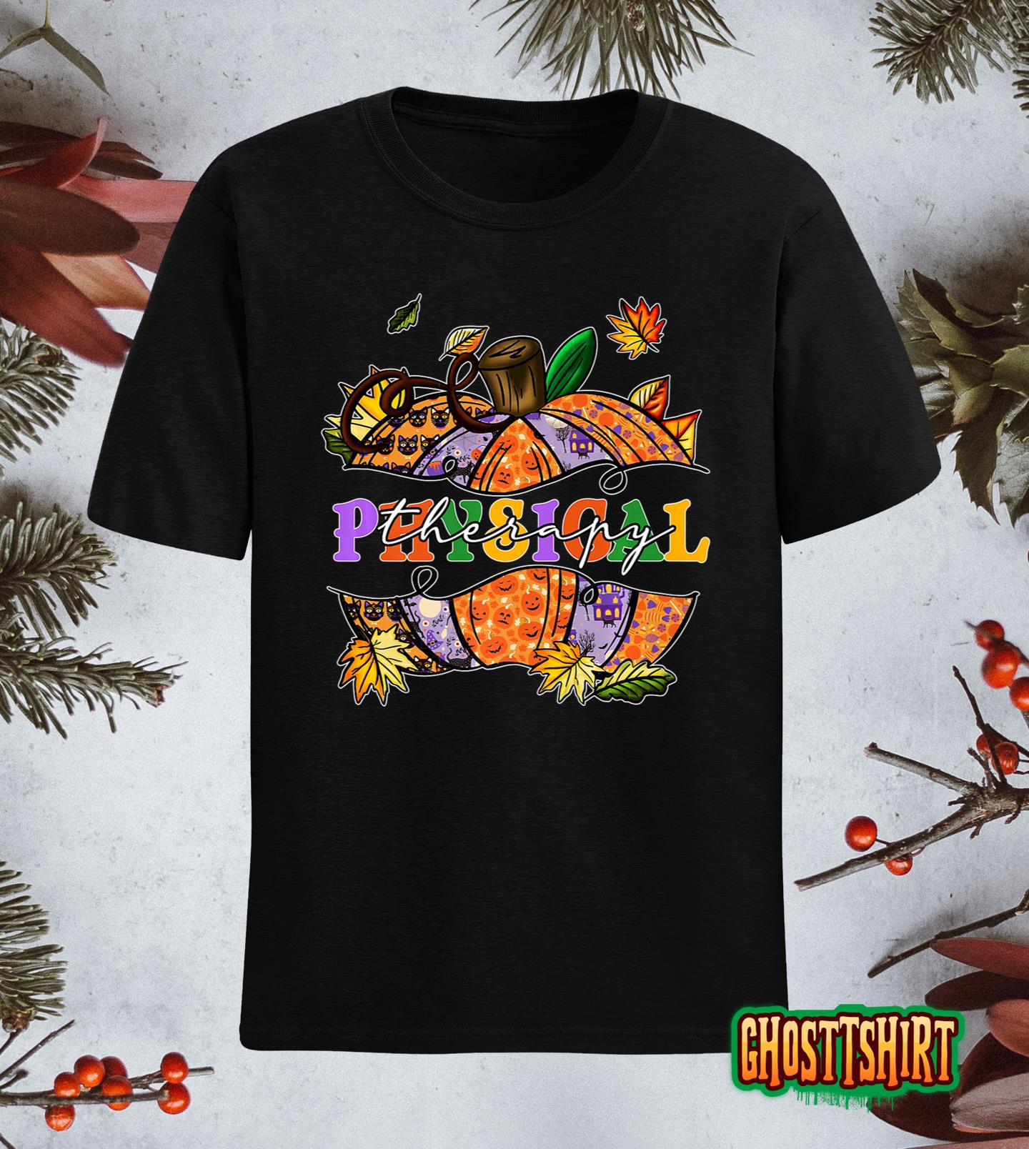 Physical Therapy Pumpkin Halloween Physical Therapist pt Premium T-Shirt