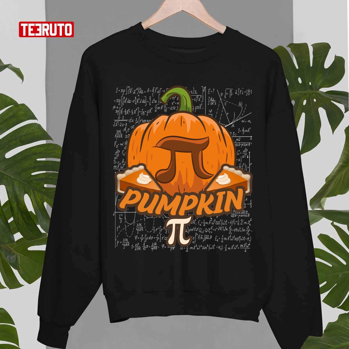 Pi Day Pumpkin Pie Math Funny Halloween Thanksgiving Unisex Sweatshirt