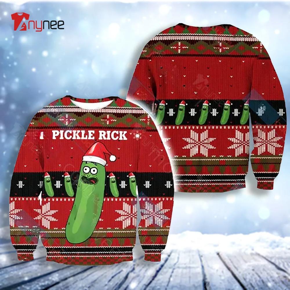 Pickle Rick For Ugly Christmas Sweater- Best Christmas Gifts 2023