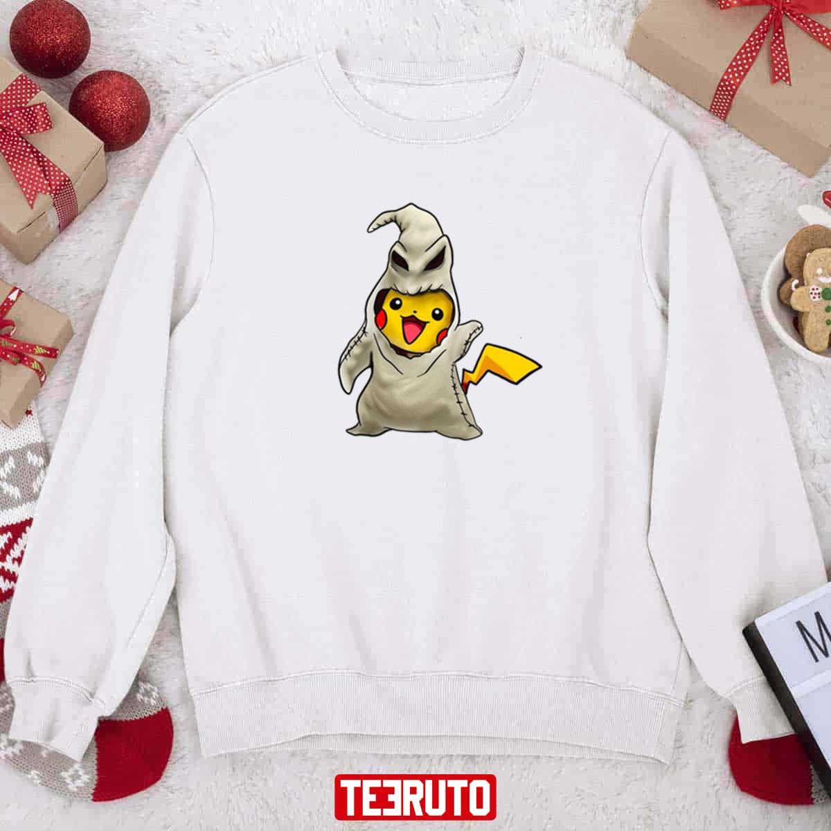 Pikachu Pokemon In Oogie Boogie Halloween Sweatshirt