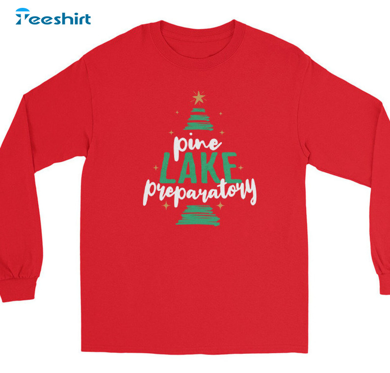 Pine Lake Preparatory Christmas Shirt, Vintage Xmas Tree Crewneck Unisex T-shirt