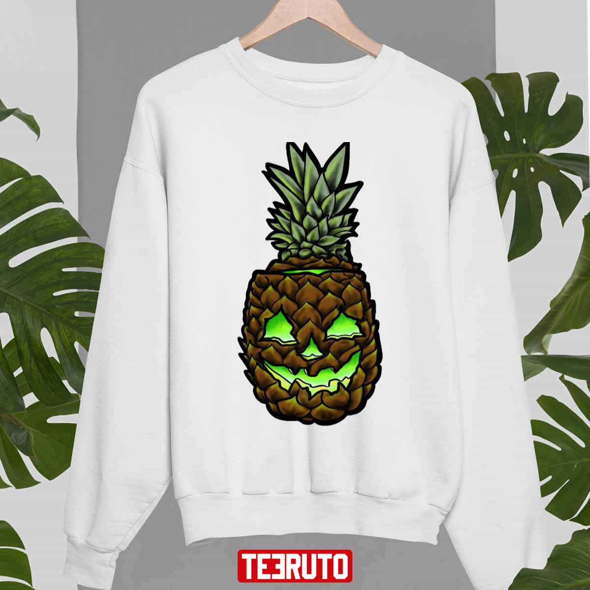 Pineapple Jackolantern Hawaiian Halloween Unisex Sweatshirt