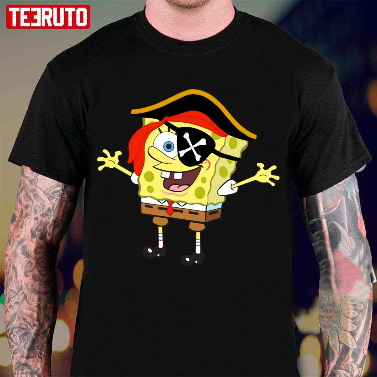 Pirate Halloween Spongebob Unisex T-Shirt