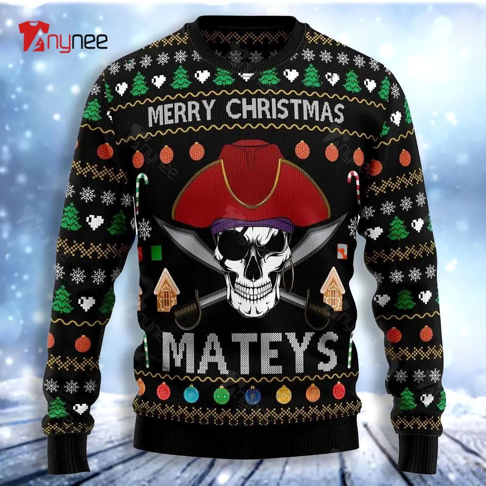 Pirate Skull Ugly Christmas Sweater- Best Christmas Gifts 2023