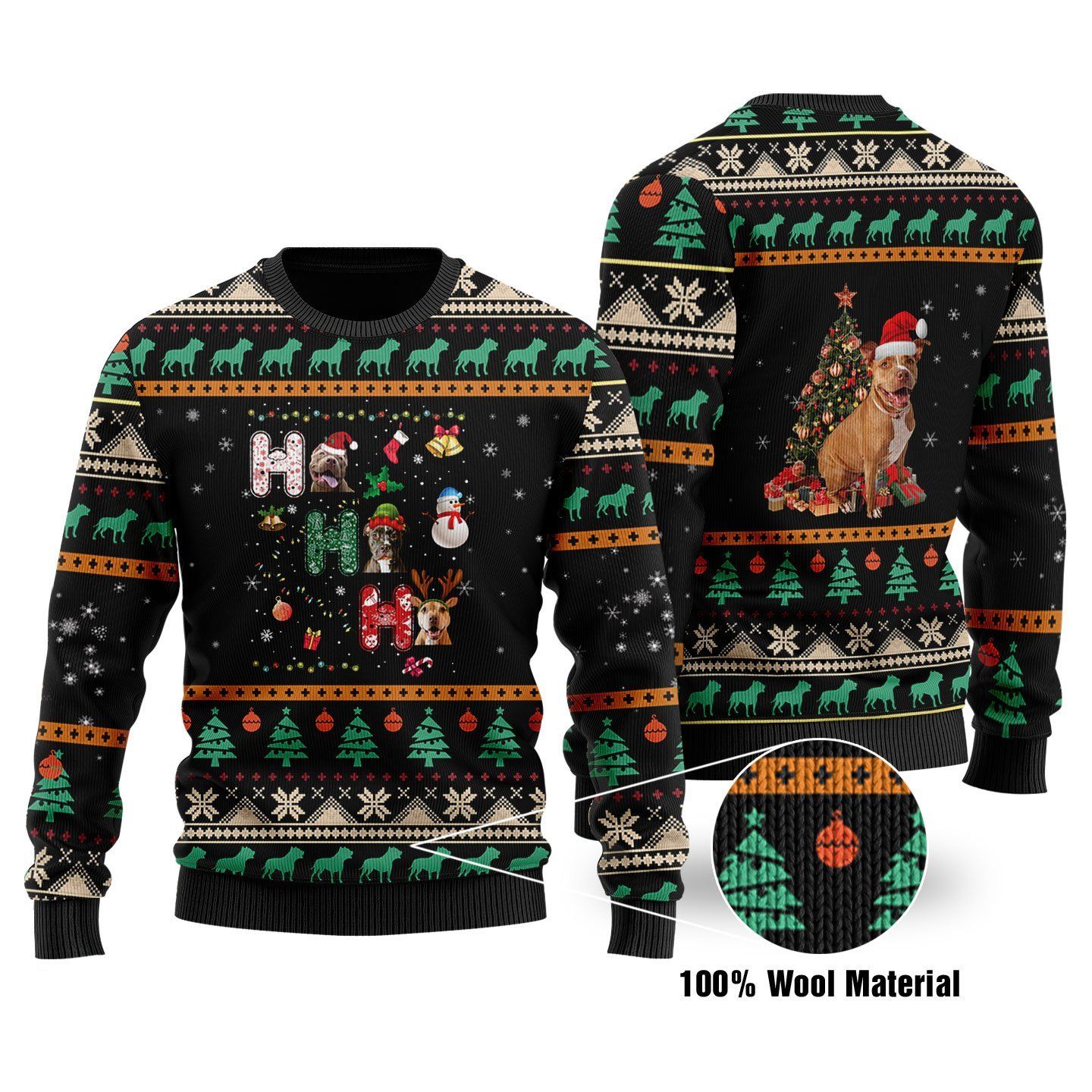 Pitbull Ugly Christmas Sweater | For Men & Women | Adult | US1644- Best Christmas Gifts 2023