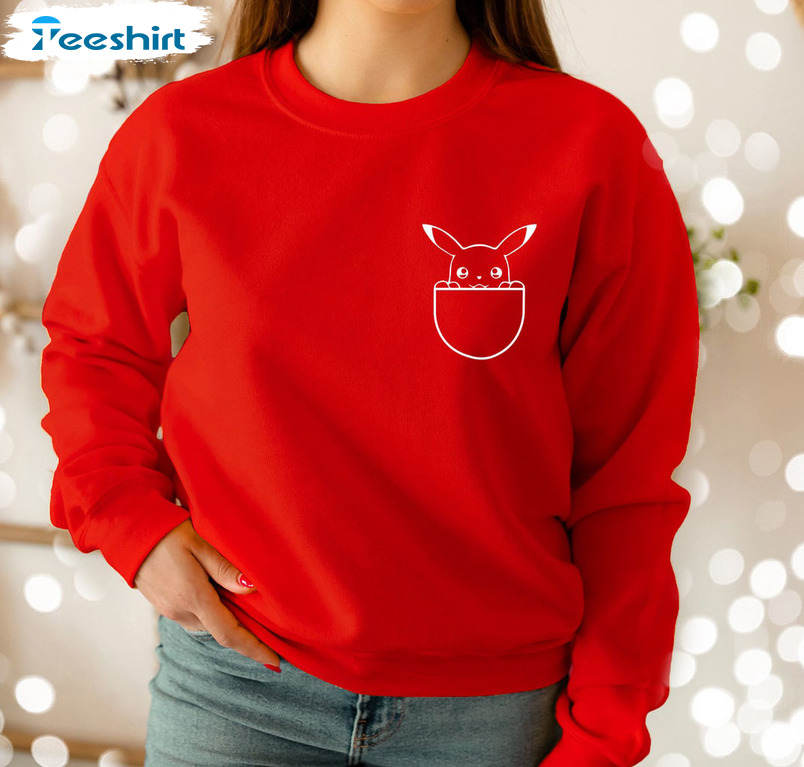 Pokemon Christmas Shirt, Vintage Unisex Hoodie Long Sleeve