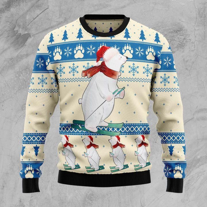 Polar Bear Ice Ugly Christmas Sweater | For Men & Women | Adult | US1456- Best Christmas Gifts 2023