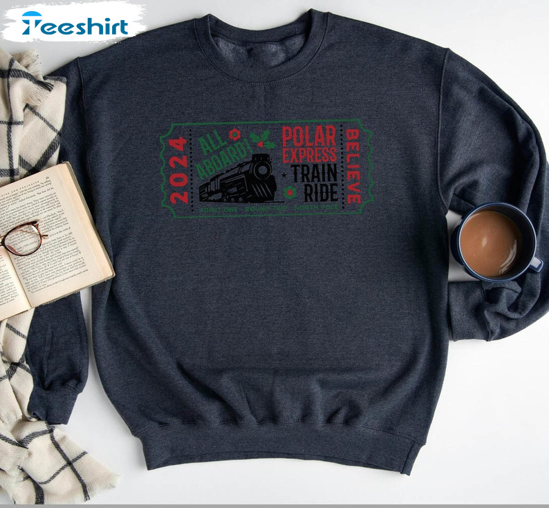 Polar Express Christmas Shirt, Christmas Holiday Short Sleeve Tee Tops