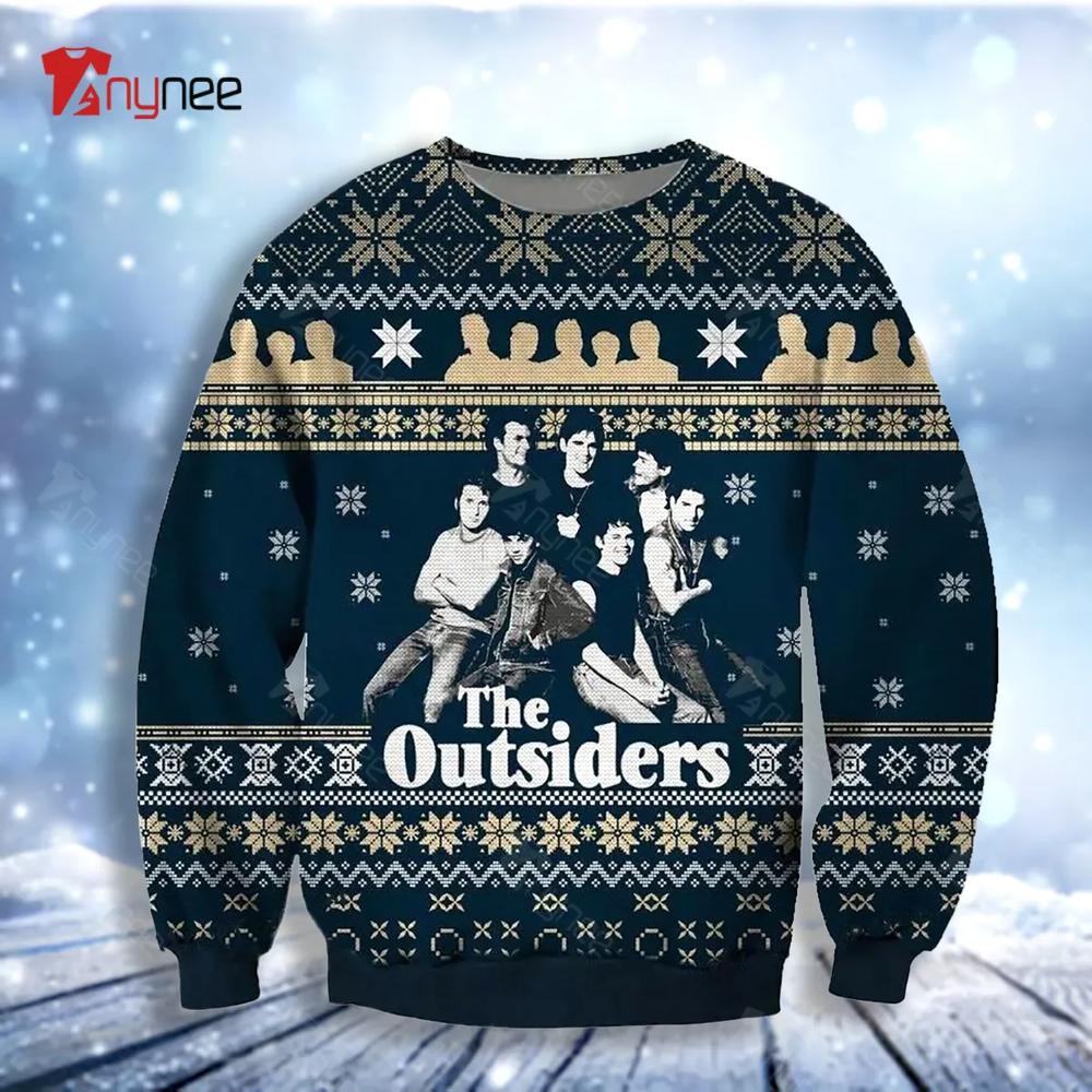 Ponyboy Darrel V Sodapop Curtis The Outsiders Movie Ugly Christmas Sweater- Best Christmas Gifts 2023