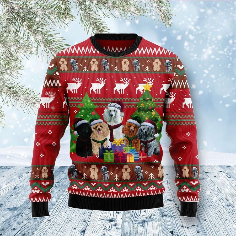 Poodle Family Snow Ugly Christmas Sweater | For Men & Women | Adult | US1820- Best Christmas Gifts 2023