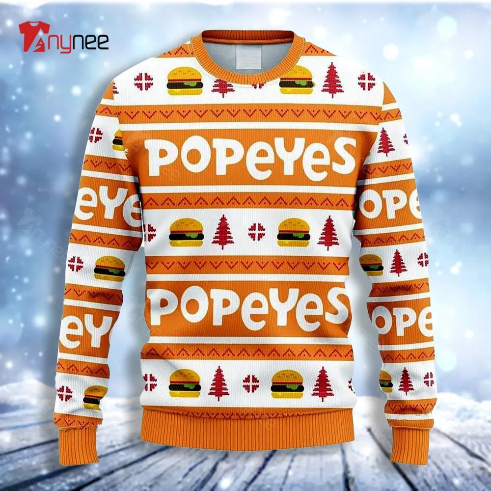 Popeyes Ugly Christmas Sweater- Best Christmas Gifts 2023