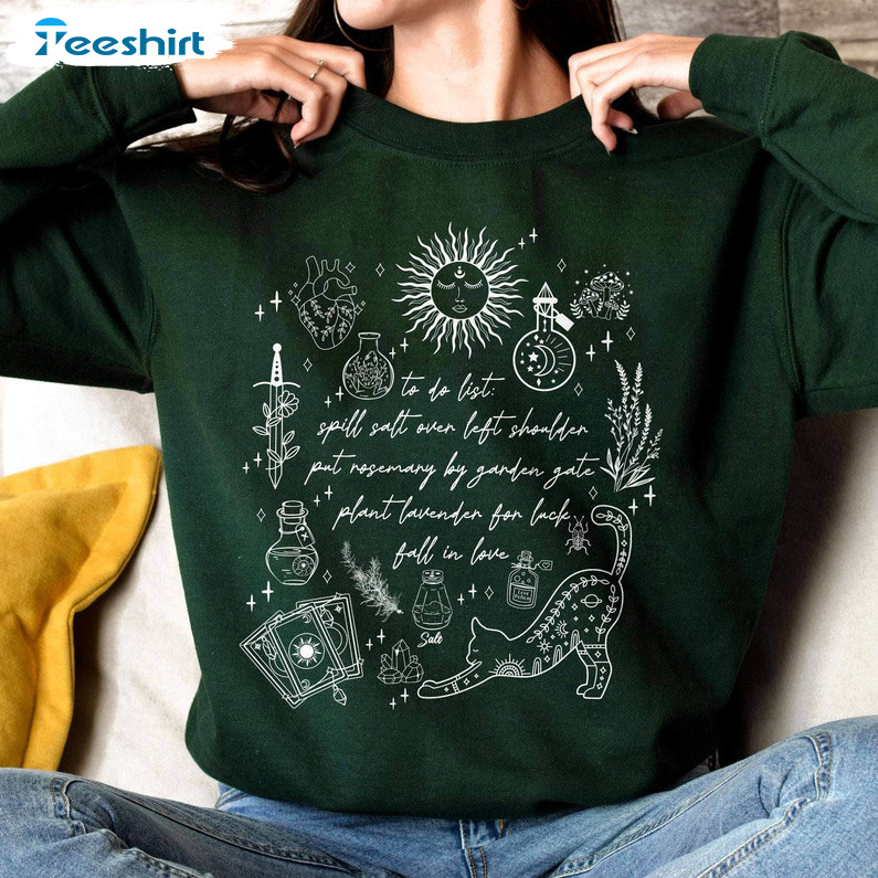 Practical Magic Funny Shirt, Witchy Halloween Crewneck Unisex T-shirt