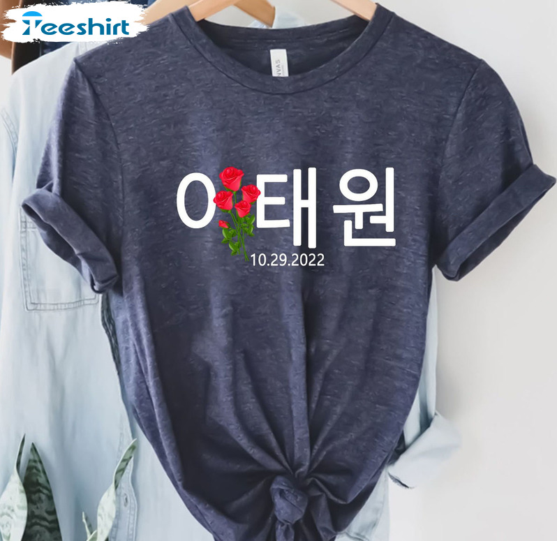 Pray For Itaewon Korea Halloween Shirt – Itaewon Condolences Sweatshirt Short Sleeve