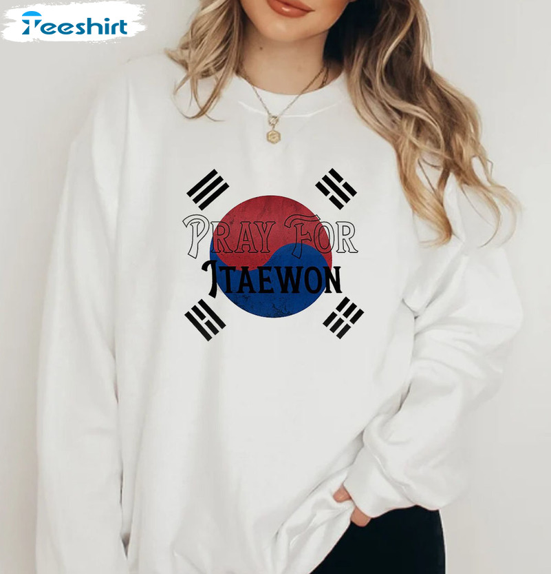 Pray For Itaewon Shirt – Itaewon Seoul Korea Halloween Crewneck Unisex Hoodie