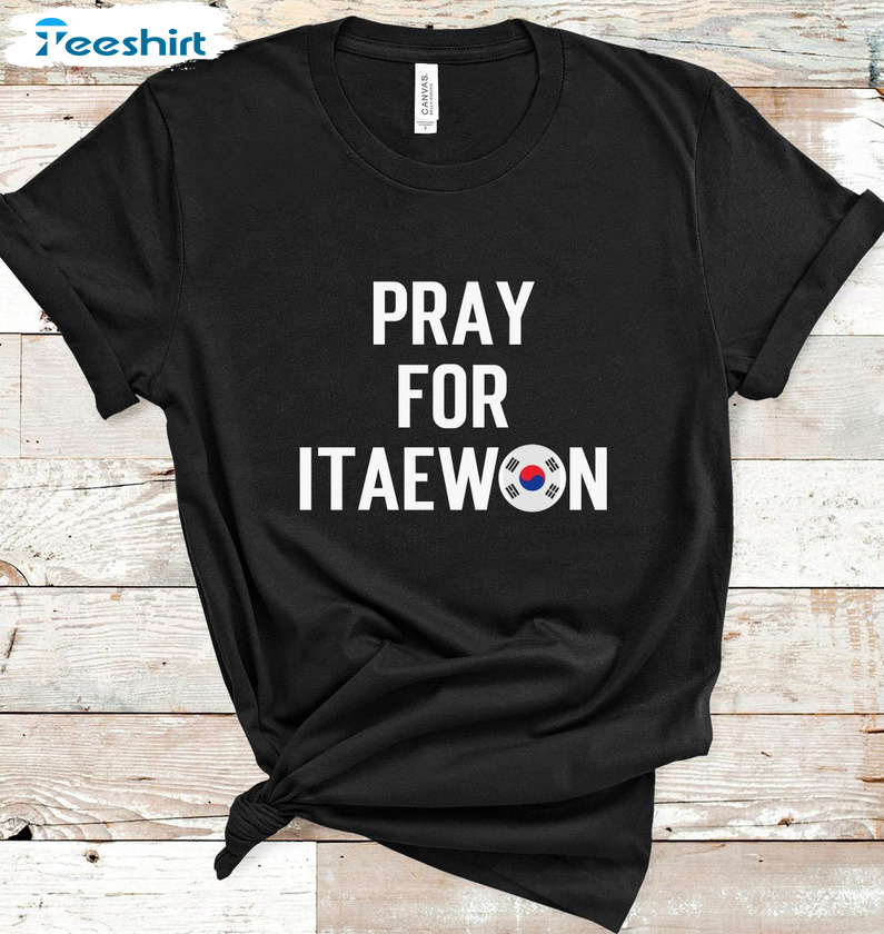 Pray For Itaewon Sweatshirt – Itaewon Halloween Tragedy Short Sleeve Hoodie